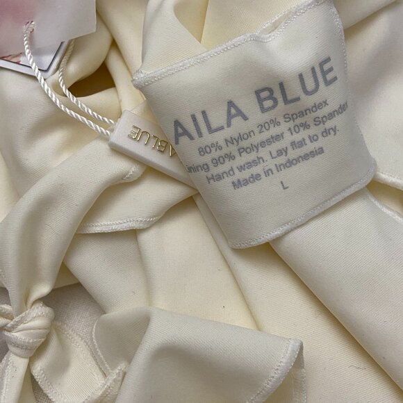 AILA BLUE Fawcett Tie Up Top In Ivory - Picture 4 of 5